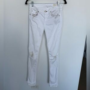 rag & bone Women's White Skinny Jeans
